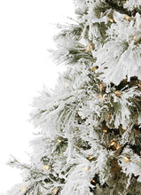 Load image into Gallery viewer, 6.5 ft Snow Pine Tree 450 Warm White LED