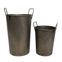 Load image into Gallery viewer, Rustic Bucket Vases - Set of 2