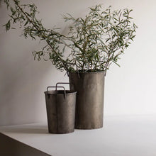 Load image into Gallery viewer, Rustic Bucket Vases - Set of 2