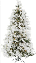 Load image into Gallery viewer, 6.5 ft Snow Pine Tree 450 Warm White LED
