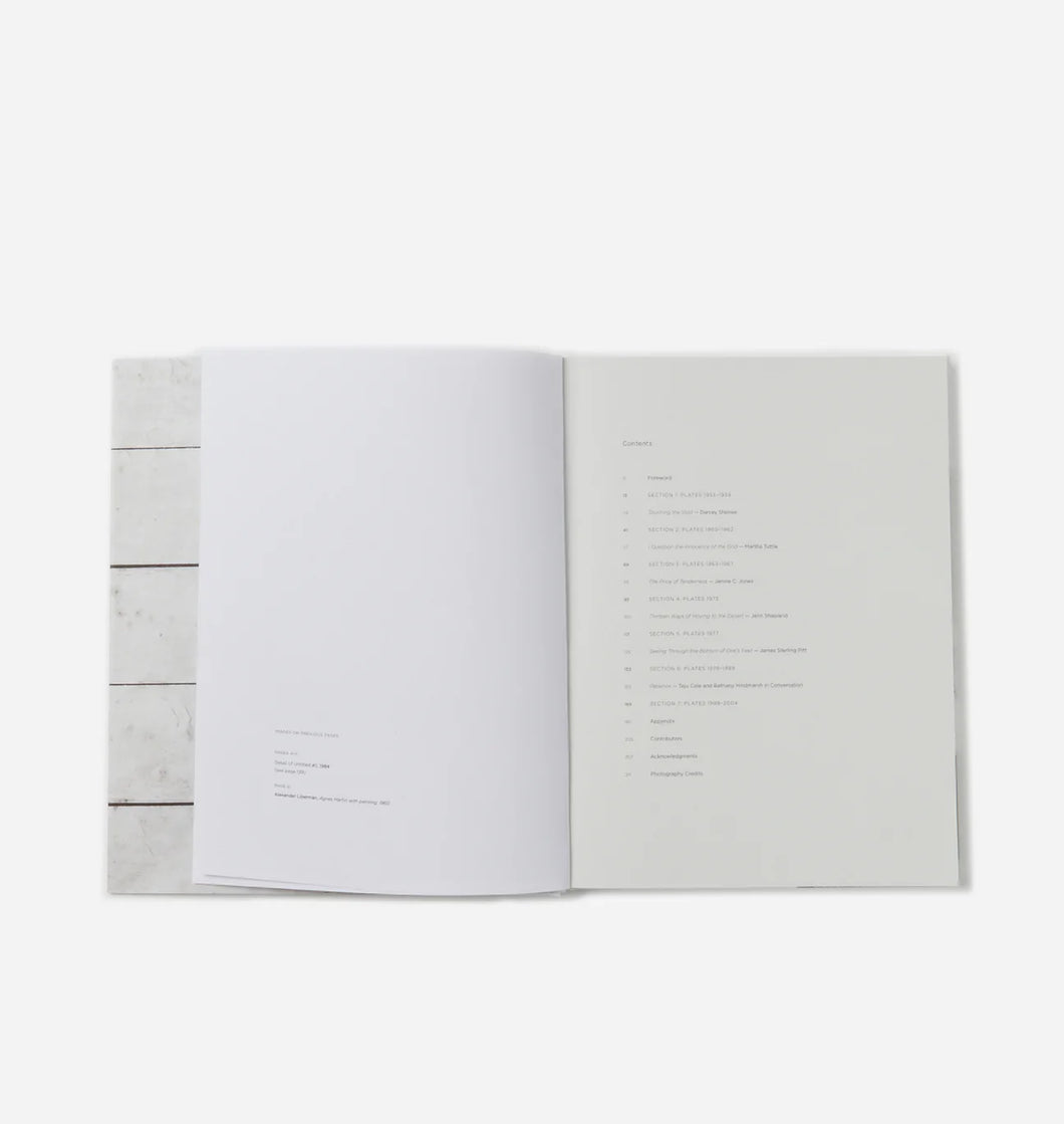 Agnes Martin Photography Book