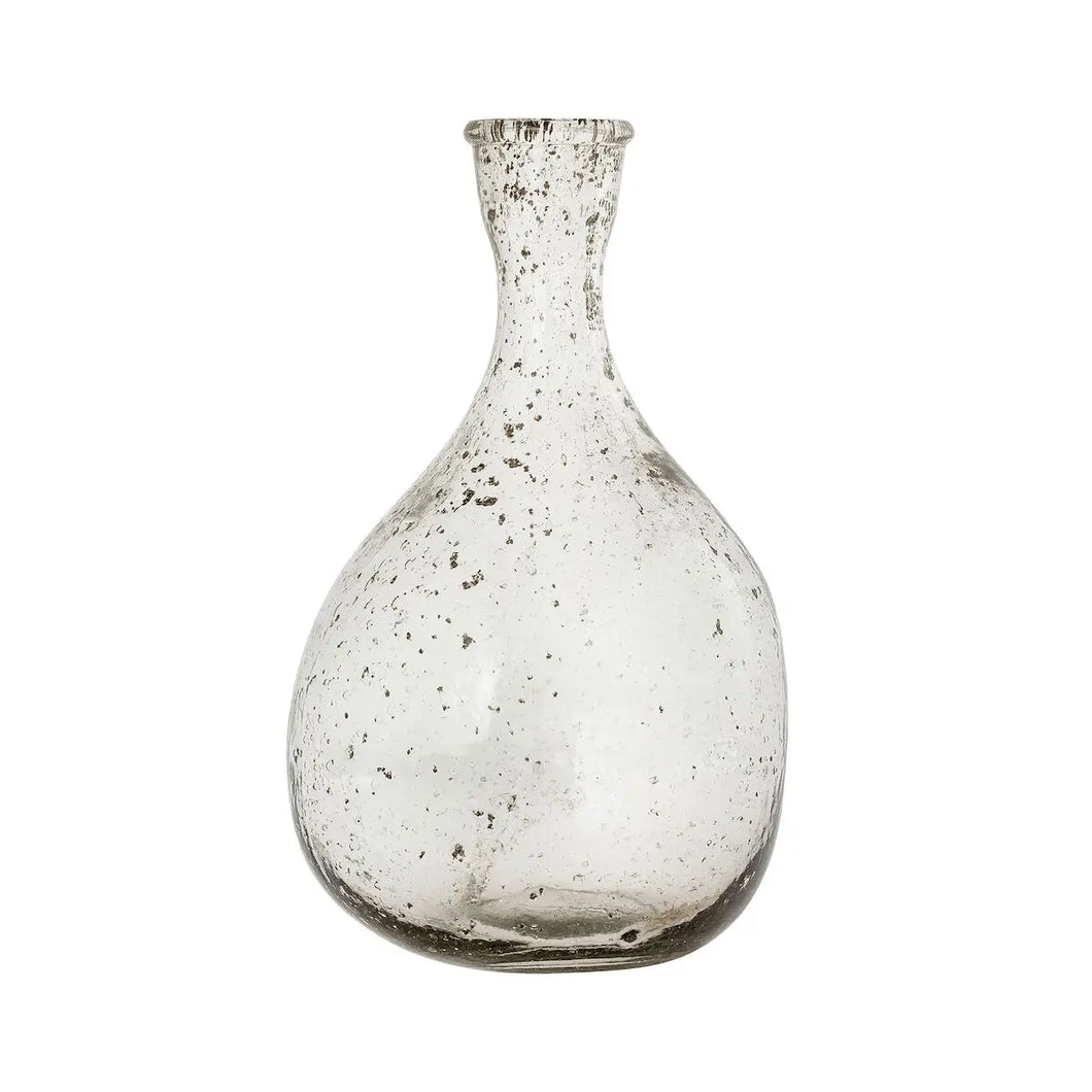 Bubble Glass Bottle Vase - Large